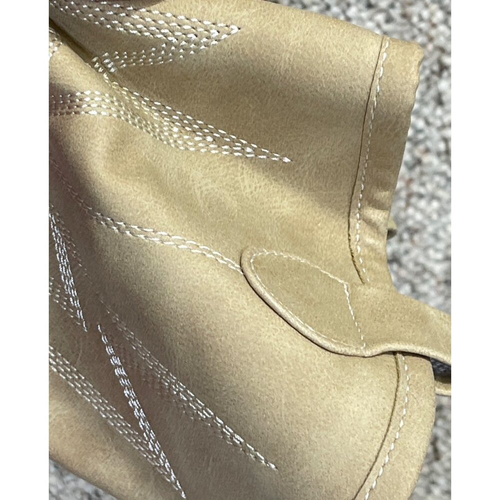Dirty Laundry Josea Cowboy Boot Women's Size 8 Mid Calf Soft Shaft Cream New - Picture 10 of 11
